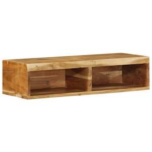 Nástěnná TV skříňka 80 x 30 x 19 cm masivní akáciové dřevo - obrázek 3