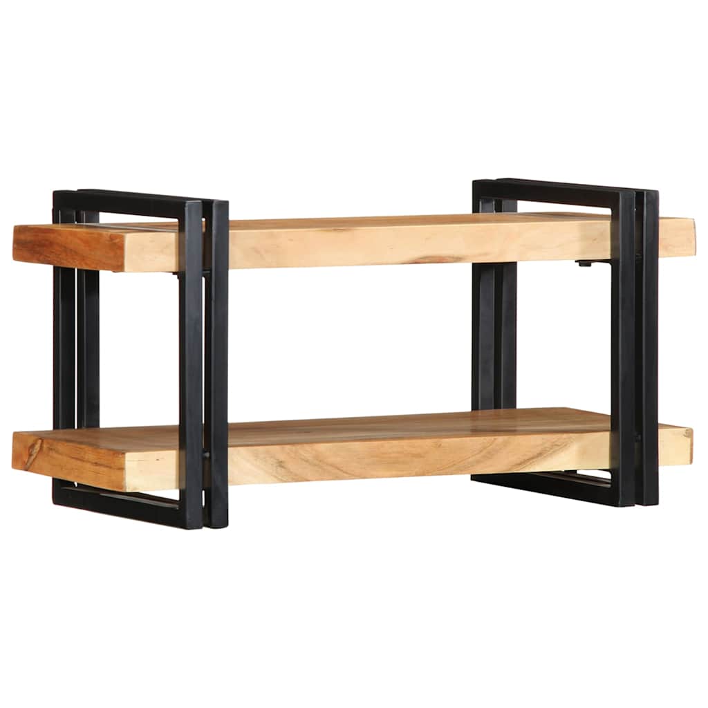 vidaXL fali polc 70x33x35 cm tömör fa akácfa