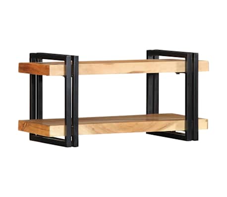 vidaXL Zidna polica 70x33x35 cm puno drvo bagrem