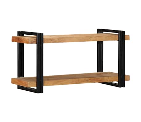 vidaXL Wandregal 90x33x45 cm Massivholz Akazie