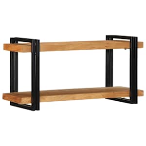 Nástěnná police 90x33x45 cm masivní akáciové dřevo - obrázek 3
