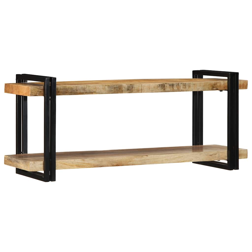 vidaXL fali polc 110x33x45 cm tömör nyersfa Mango