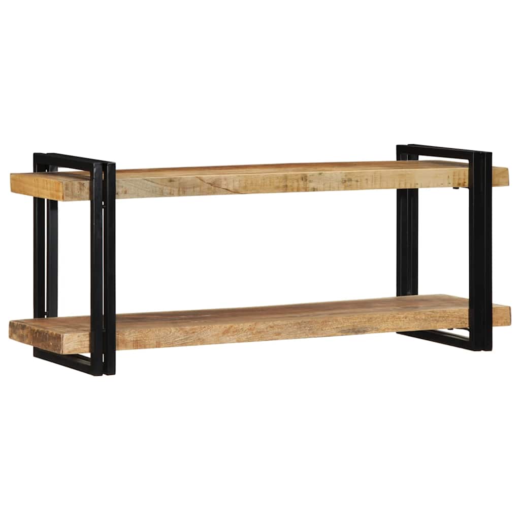 Thumbnail - vidaXL Wandregal 110x33x45 cm Raues Massivholz Mango