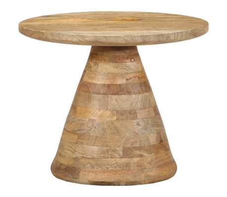 vidaXL Masă laterală, &Oslash;50x40 cm, lemn masiv de mango