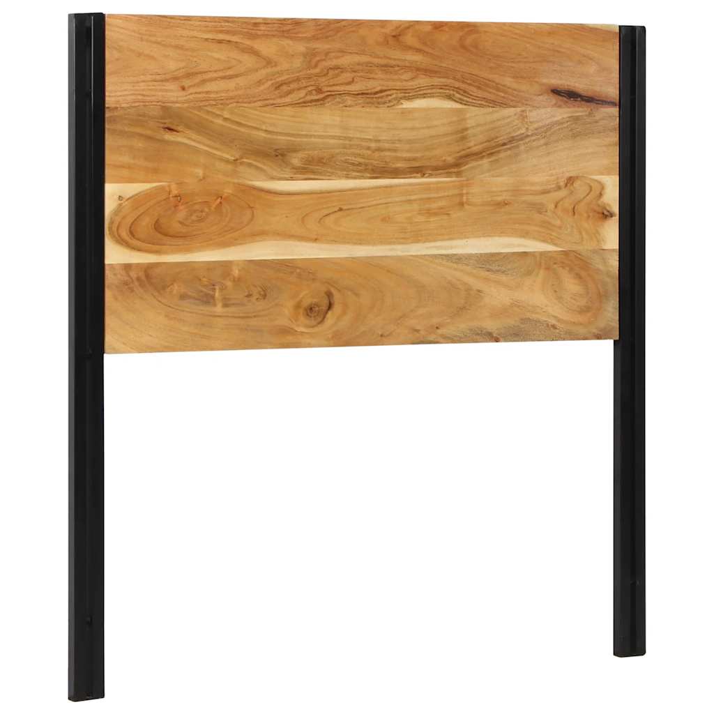 vidaXL Hoofdeinde 100 cm massief hout acaciahout en ijzer afbeelding