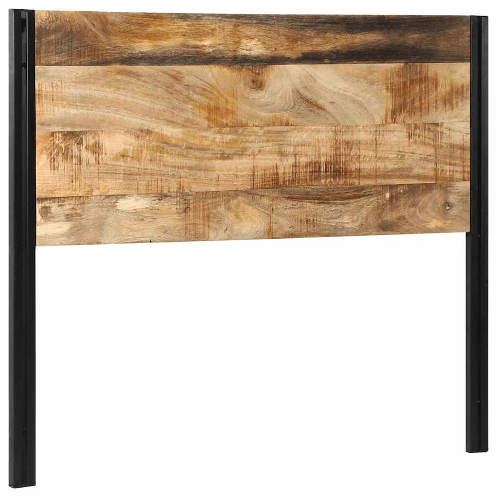 vidaXL Hoofdeinde 120 cm massief hout mango en ijzer afbeelding