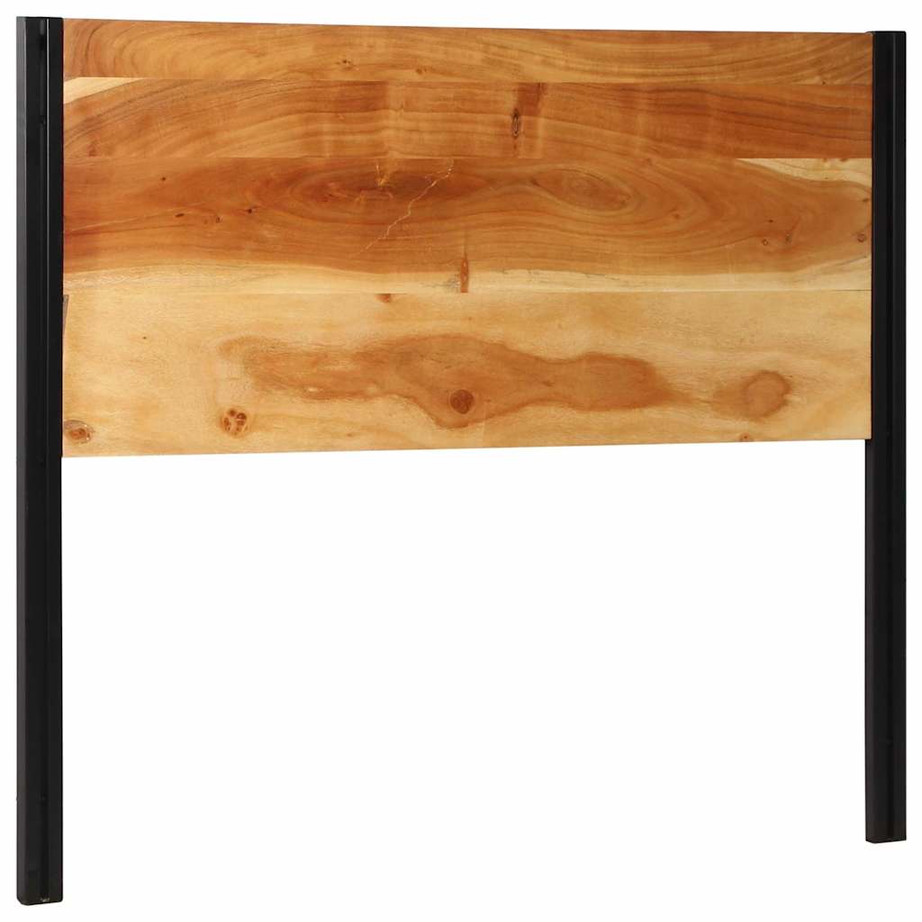 vidaXL Hoofdeinde 120 cm massief hout acacia en ijzer afbeelding