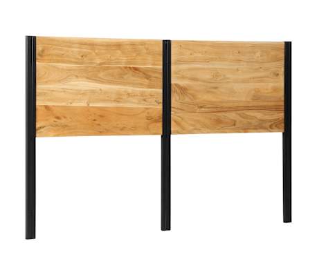vidaXL Hoofdeinde 160 cm massief acaciahout en ijzer