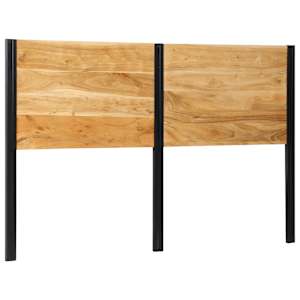 vidaXL Hoofdeinde 160 cm massief acaciahout en ijzer