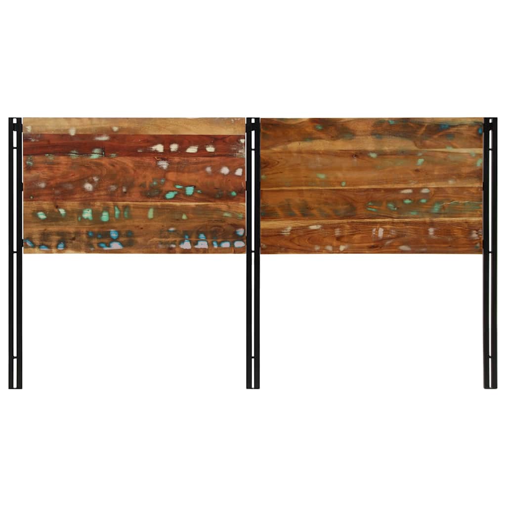 vidaXL Hoofdeinde 180 cm massief gerecycled en ijzer bruin, foto 2