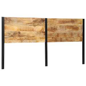 Naglavna deska 200 cm trden mangov les in železo