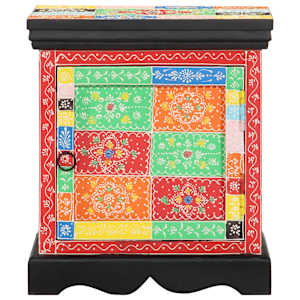 Noční skříňka Multicolour 40x35x45 cm Masivní dřevo Mango - obrázek 2