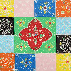 Noční skříňka Multicolour 40x35x45 cm Masivní dřevo Mango - obrázek 10