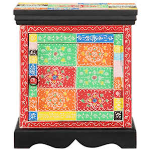 Noční skříňka 2 ks Multicolour 40x35x45 cm Masivní dřevo Mango - obrázek 2