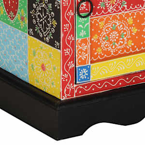 Noční skříňka 2 ks Multicolour 40x35x45 cm Masivní dřevo Mango - obrázek 9