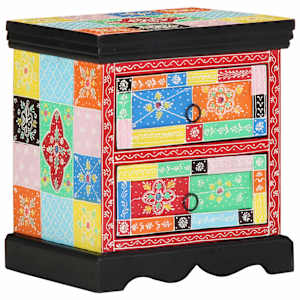 vidaXL &Ouml;&ouml;lambi kapp Mitmev&auml;rviline 40 x 35 x 45 cm Tugev mango puu