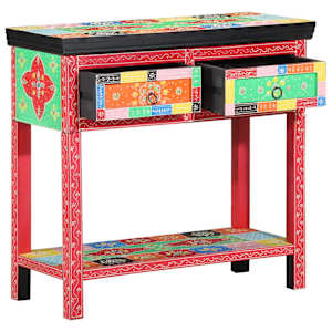 vidaXL Konsoollaud sahtliga Mitmev&auml;rviline 80 x 35 x 76 cm