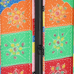 Konzolový stolek s policí se dveřmi Vícebarevný 50 x 30 x 70 cm - obrázek 8