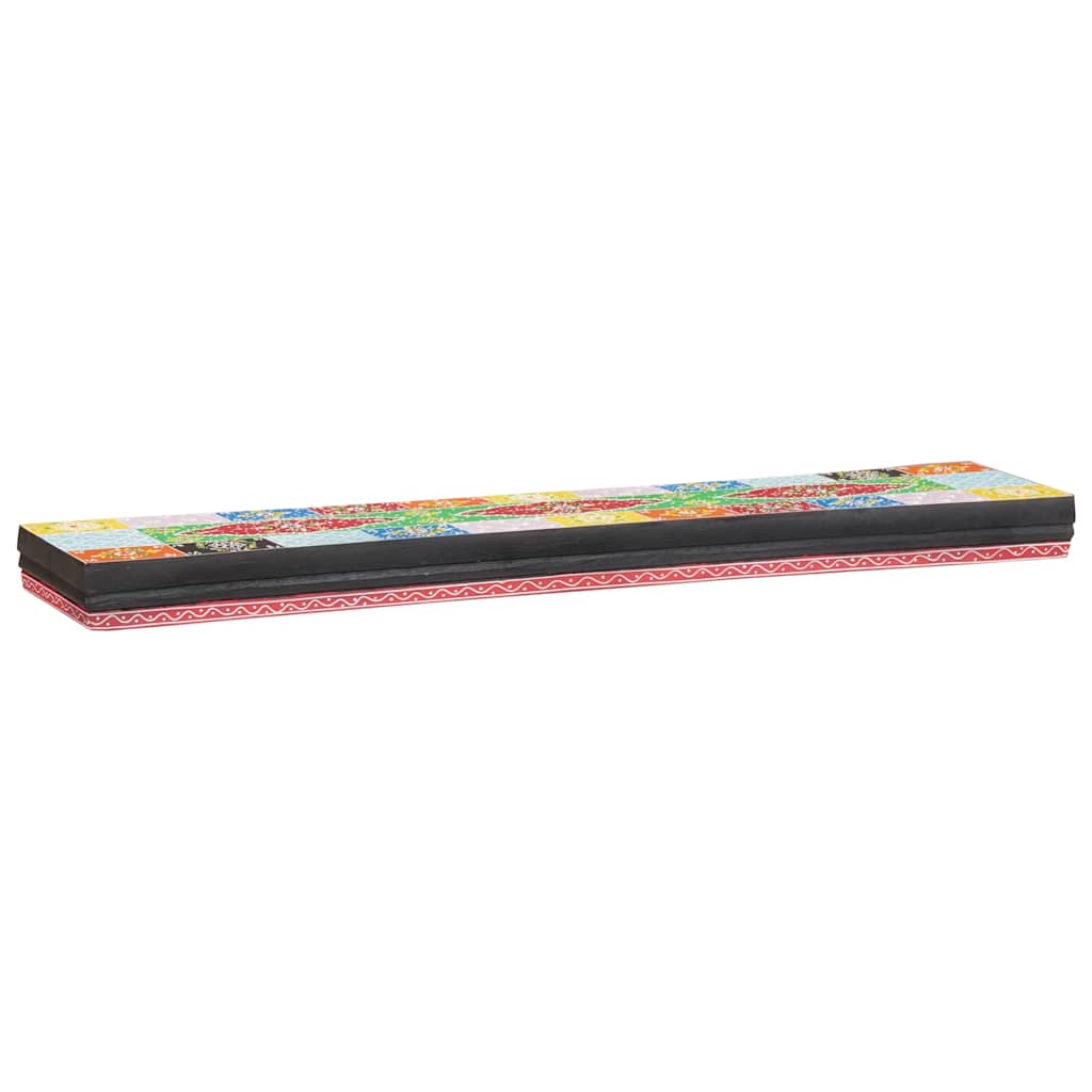 væghylder 2 stk 100x20x6 cm Massivt træ Mango