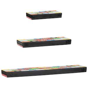 Nástěnné poličky Nástěnný 3 pcs Vícebarevný 100 x 20 x 6 cm - obrázek 6