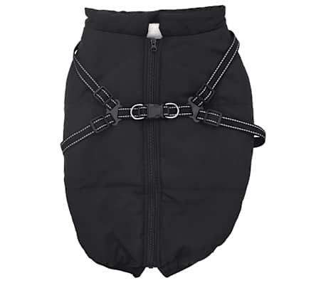 vidaXL Manteau pour chiens avec harnais imperm&eacute;able r&eacute;fl&eacute;chissant L52