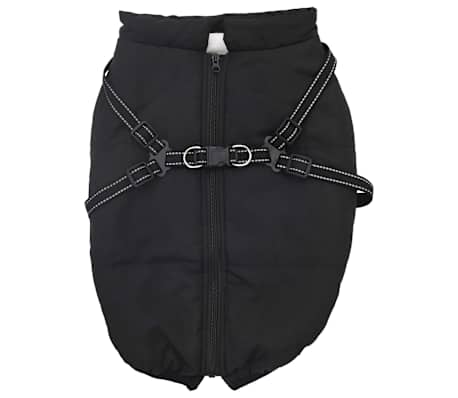 vidaXL Manteau pour chiens avec harnais imperm&eacute;able r&eacute;fl&eacute;chissant L68