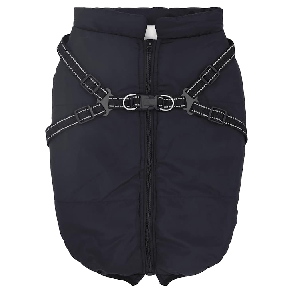 vidaXL Hondenjas met harnas waterdicht reflecterend marineblauw L48 afbeelding