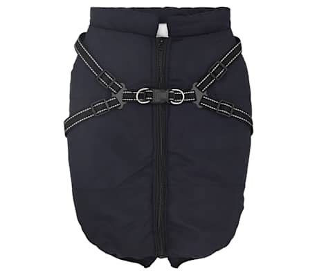 vidaXL Manteau pour chiens avec harnais imperm&eacute;able r&eacute;fl&eacute;chissant L52
