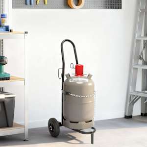 Ročni voziček Črna in rdeča 49 x 49 x 101 cm Jeklo