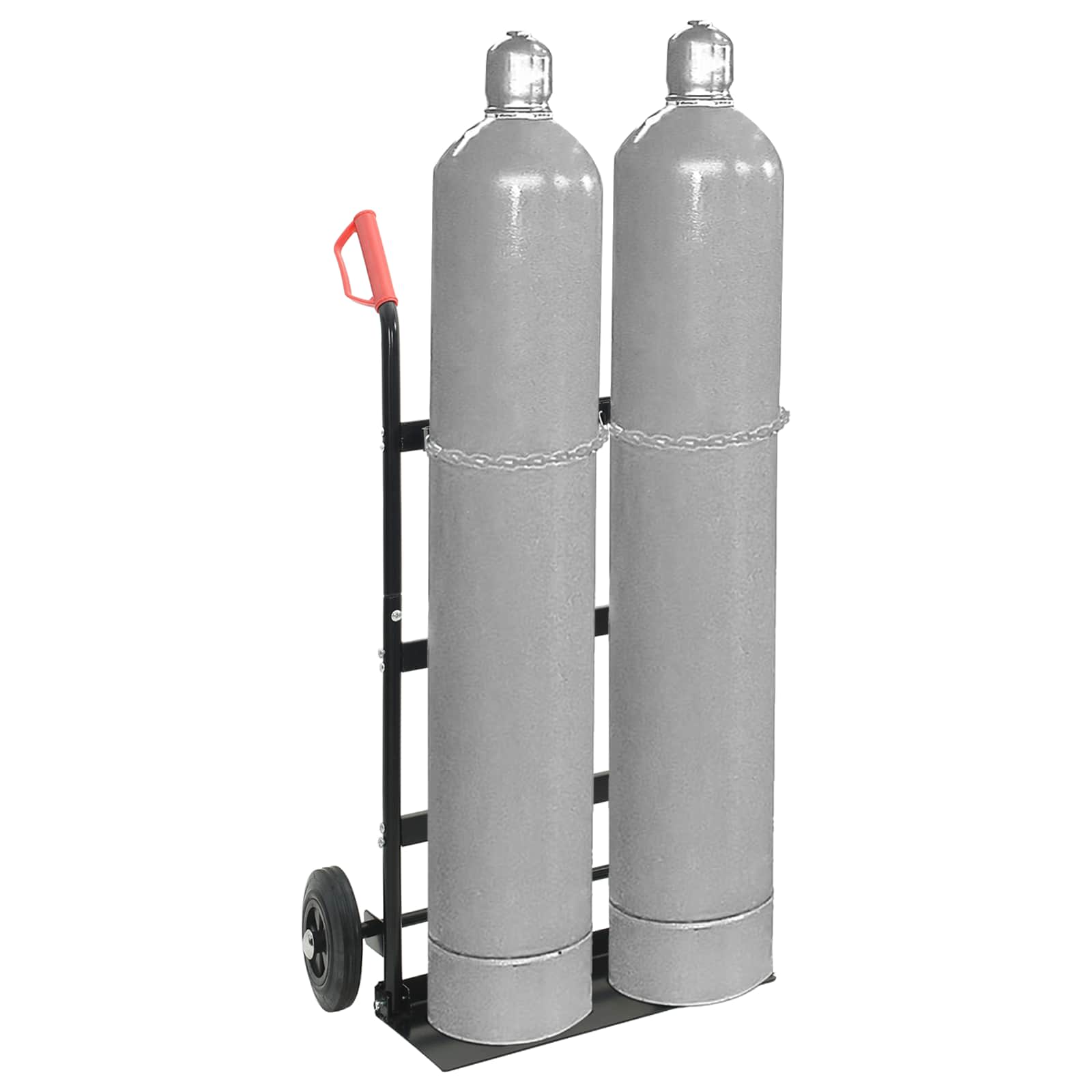 Thumbnail - vidaXL Handwagen Schwarz und Rot 63 x 43,5 x 110 cm Stahl