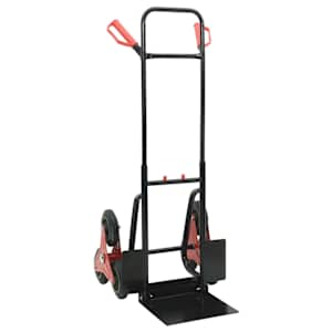 vidaXL K&auml;sik&auml;ru Must ja punane 64,5 x 49,5 x 114 cm Teras