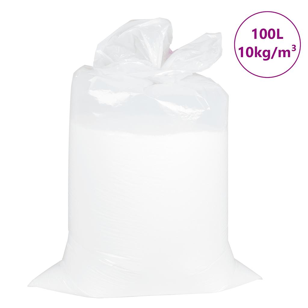 vidaXL margele EPS albe 100 L