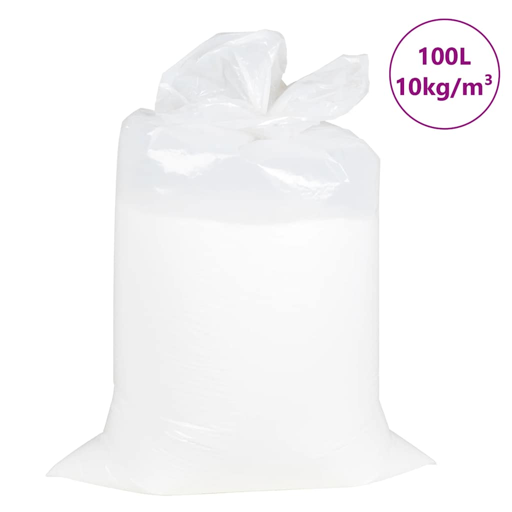 vidaXL Umplere cu sacul de fasole, EPS 100 L, alb, 10 kg/m³