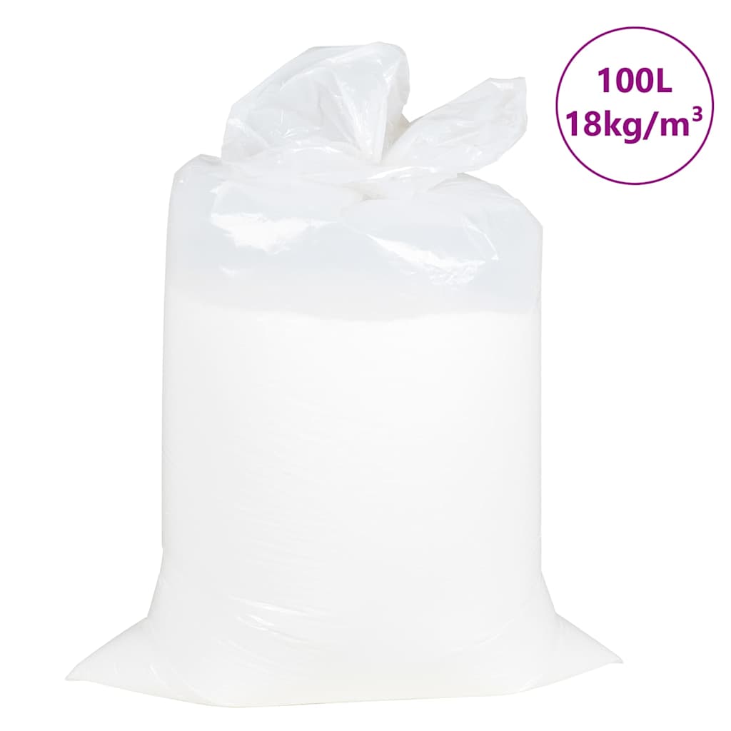 vidaXL Umplere cu sacul de fasole, EPS 100 L, alb, 18 kg/m³