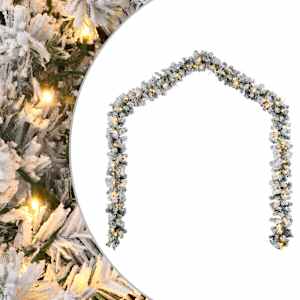 Božična girlanda z LED lučmi Zelena 20 m PVC