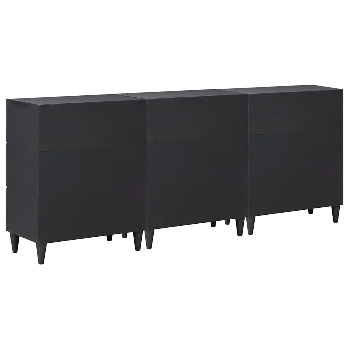 Opbevaringsskabe 3 stk. 180 x 33 x 75 cm Massivt mangotræ - Billede 7