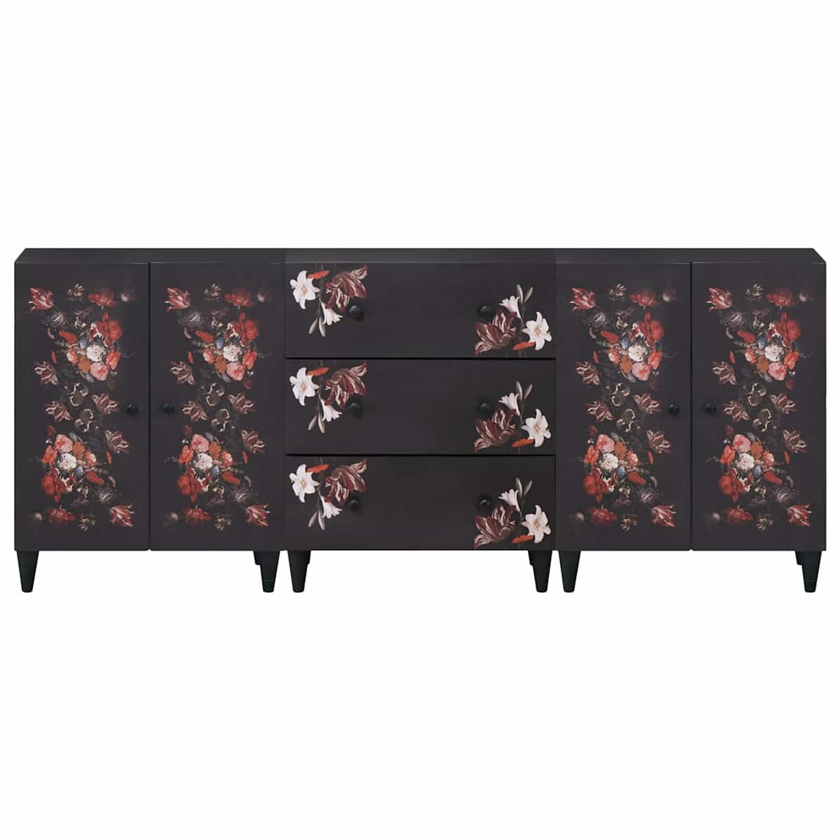 Opbevaringsskabe 3 stk. 180 x 33 x 75 cm Massivt mangotræ - Billede 6