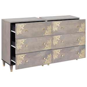 Servírovací skříň se zásuvkou 2 pcs Šedá 60 x 33 x 75 cm - obrázek 2