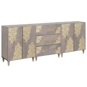 vidaXL Vannitoa kapikomplekt 3 tk 180 x 33 x 75 cm Tugev mango puu