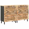 vidaXL Ladustamiskapid 2 tk 120 x 33 x 75 cm Tugev mango puu
