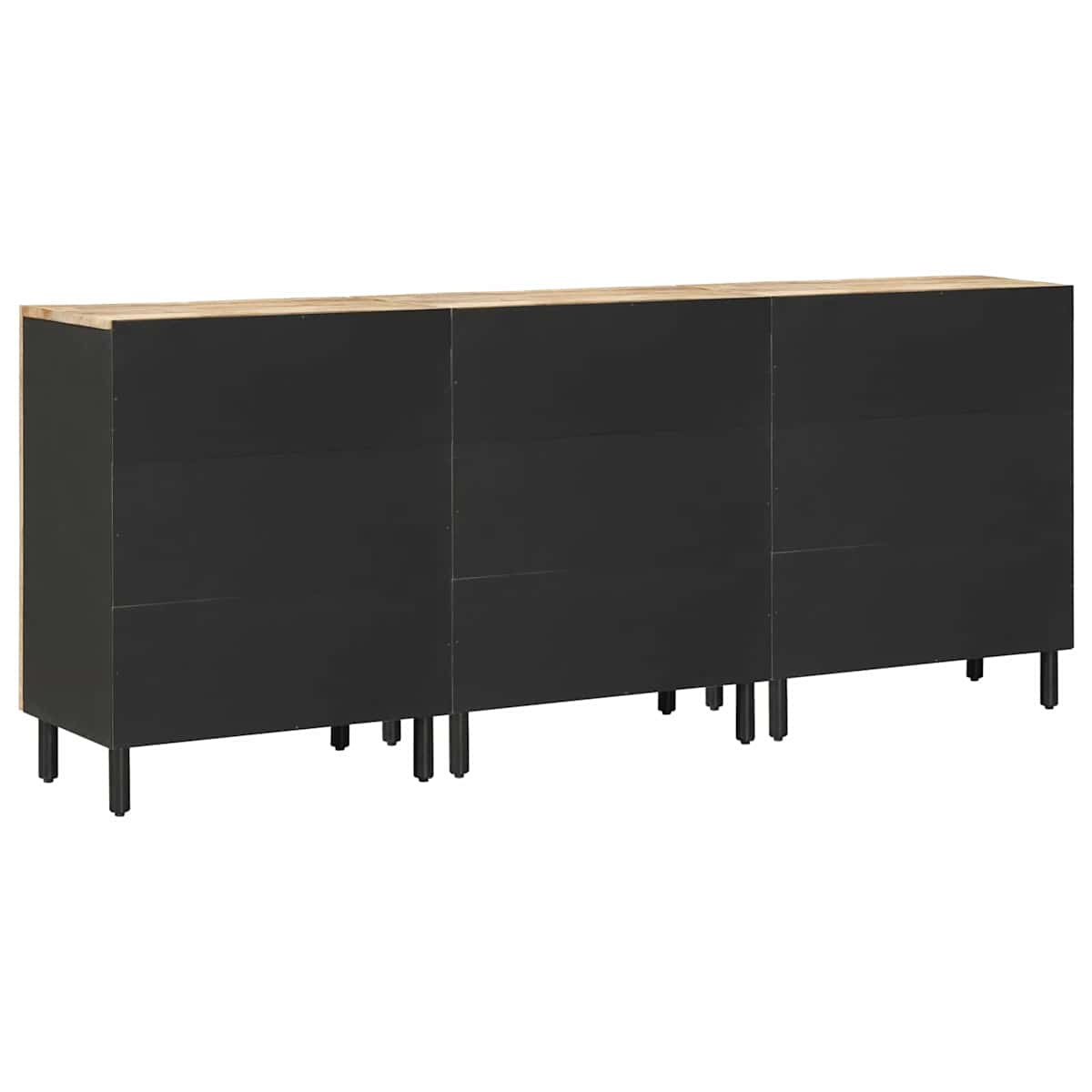 Opbevaringsskabe 3 stk. 180 x 33 x 75 cm Massivt mangotræ - Billede 7