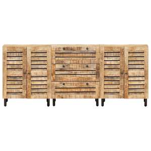Úložné skříně 3 ks 180 x 33 x 75 cm Masivní mangové dřevo - obrázek 6