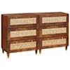 vidaXL K&otilde;rvalkapi komplekt 2 tk 60 x 33,5 x 75 cm Tugev mango puu