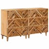 vidaXL Ladustamiskapid 2 tk 60 x 33,5 x 75 cm Tugev mango puu Pruun