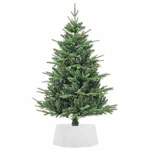 Kryt na stojan vánočního stromku bílý Ø 56 x 23 cm plast - obrázek 4