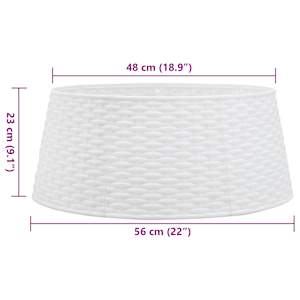Kryt na stojan vánočního stromku bílý Ø 56 x 23 cm plast - obrázek 9