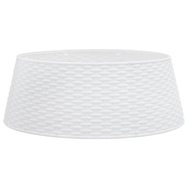 vidaXL j&otilde;ulupuu seelik, valge, &Oslash;65x23 cm, plastik
