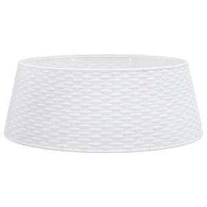 Kryt na stojan vánočního stromku bílý Ø 65 x 23 cm plast - obrázek 2