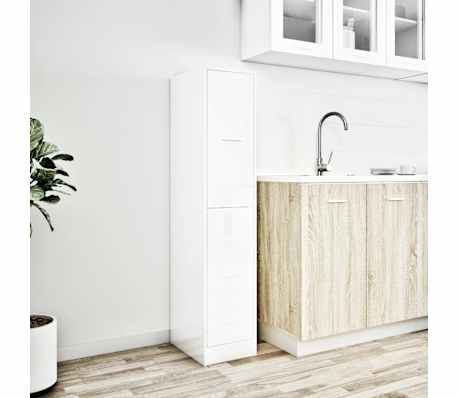 vidaXL magasf&eacute;nyű feh&eacute;r szerelt fa patikaszekr&eacute;ny 30 x 41 x 144,5 cm