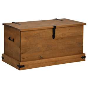 Úložná komoda HALDEN 91x48x47 cm Borovicový masiv - obrázek 2